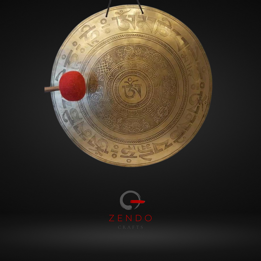 Engraved Brass Gong